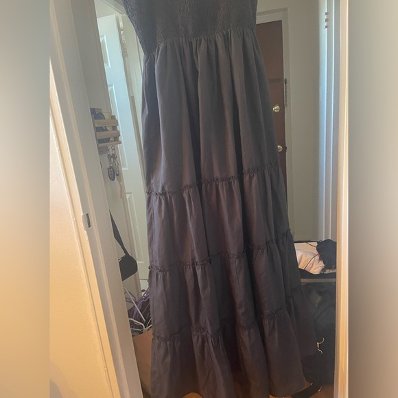 And Now This Trendy Plus Size Smocked Ruffle Maxi Dress - Picture 2 of 6